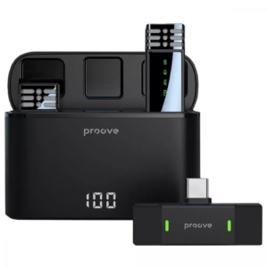 Бездротовий петличний мікрофон Proove Record Universal (Type-C + Lightning)