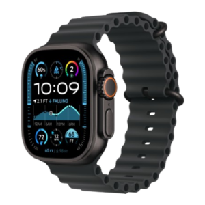 Apple Watch Ultra 2 49mm Black Titanium Case with Black Ocean Band 2024 (MX4P3)