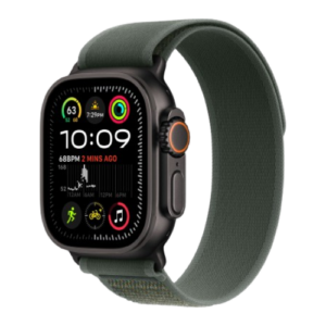Apple Watch Ultra 2 49mm Black Titanium Case with Green Trail Loop M/L 2024 (MYTJ3/ MYQ43)