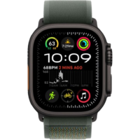 Apple Watch Ultra 2 49mm Black Titanium Case with Green Trail Loop M/L 2024 (MYTJ3/ MYQ43)