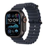 Apple Watch Ultra 2 49mm Black Titanium Case with Navy Ocean Band 2024 (MYTC3/ MYPA3)