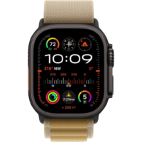 Apple Watch Ultra 2 49mm Black Titanium Case with Tan Alpine Loop (Small) 2024 (MYTF3/ MYQ03)