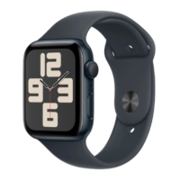 Apple Watch Series SE 2024 GPS 40mm Midnight Aluminium Case with Midnight Sport Band – M/L (MXE93)