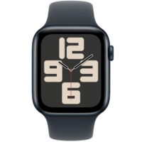 Apple Watch Series SE 2024 GPS 40mm Midnight Aluminium Case with Midnight Sport Band – M/L (MXE93)