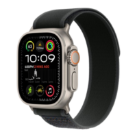 Apple Watch Ultra 2 49mm Natural Titanium Case with Black Trail Loop M/L 2024 (MXTR3)