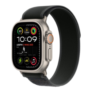 Apple Watch Ultra 2 49mm Natural Titanium Case with Black Trail Loop M/L 2024 (MXTR3)