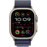 Apple Watch Ultra 2 49mm Natural Titanium Case with Navy Alpine Loop (Small) 2024 (MYT33/ MXMX3)