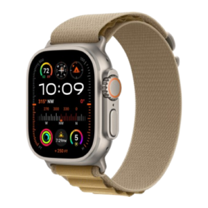 Apple Watch Ultra 2 49mm Natural Titanium Case with Tan Alpine Loop (Small) 2024 (MX4E3)