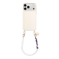 Aiva White Chalk – Amethyst Whisper Chain Set for iPhone 17