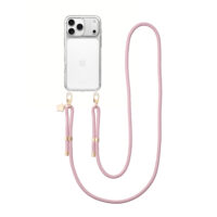 Aiva Clear – Blush Dream Gold Strap Set for iPhone 17 Pro Max