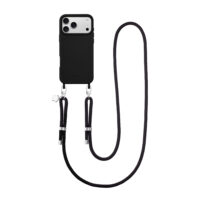 Aiva Black – Black Silver Strap Set for iPhone 17 Pro Max