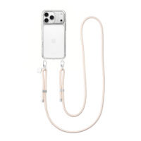Aiva Clear – White Chalk Silver Strap Set for iPhone 17 Pro Max