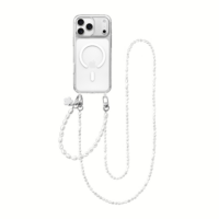 Комплект aiva Clear with MagSafe Emily – Baroque Pearl Strap Silver