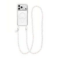 Комплект aiva Clear with MagSafe – Baroque Pearl Strap Silver