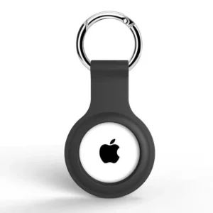 Захисний силіконовий чохол для Apple AirTag на ключі / рюкзак / нашийник (black)