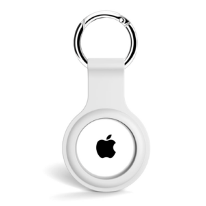 Захисний силіконовий чохол для Apple AirTag на ключі / рюкзак / нашийник (white)