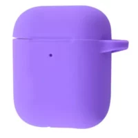 Чохли з карабіном для AirPods 1/2 (light purple)